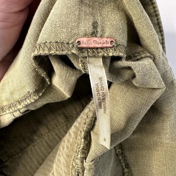 Free People Buckled Green Khaki Skirt - Picture 4 of 4